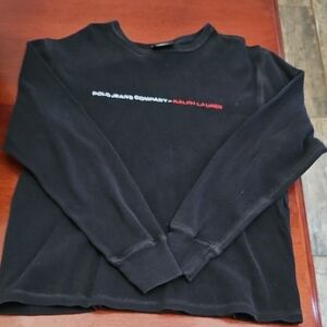 vintage Polo Jeans Company Black Long Sleeve Shirt